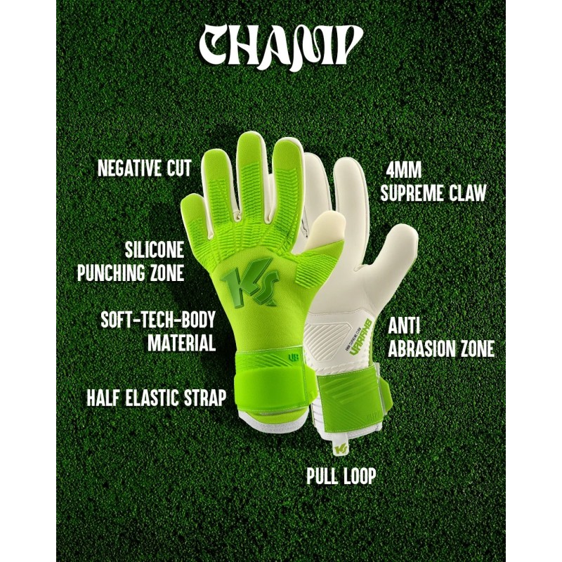 Guantes KEEPERsport Varan8 Champ NC verde