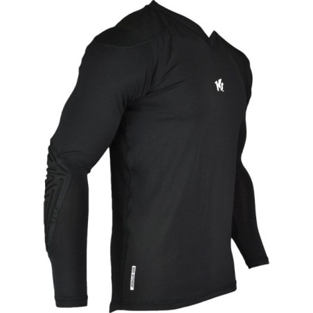 Camiseta negra de portero Keepersport Powerpadded