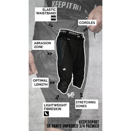 Pantalón Keepersport GK Unpadded 3/4 Premier