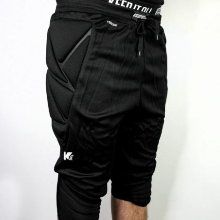 Malla negra Keepersport GK Pants Basicpadded 3/4