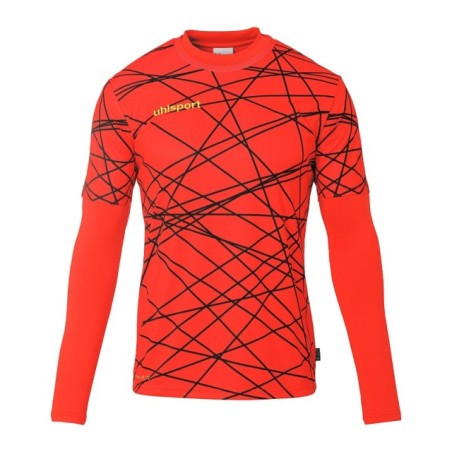 Equipación portero roja Uhlsport Fire Edition Torwart Trikot Set