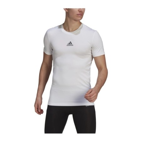 Camiseta blanca Adidas Techfit s/s