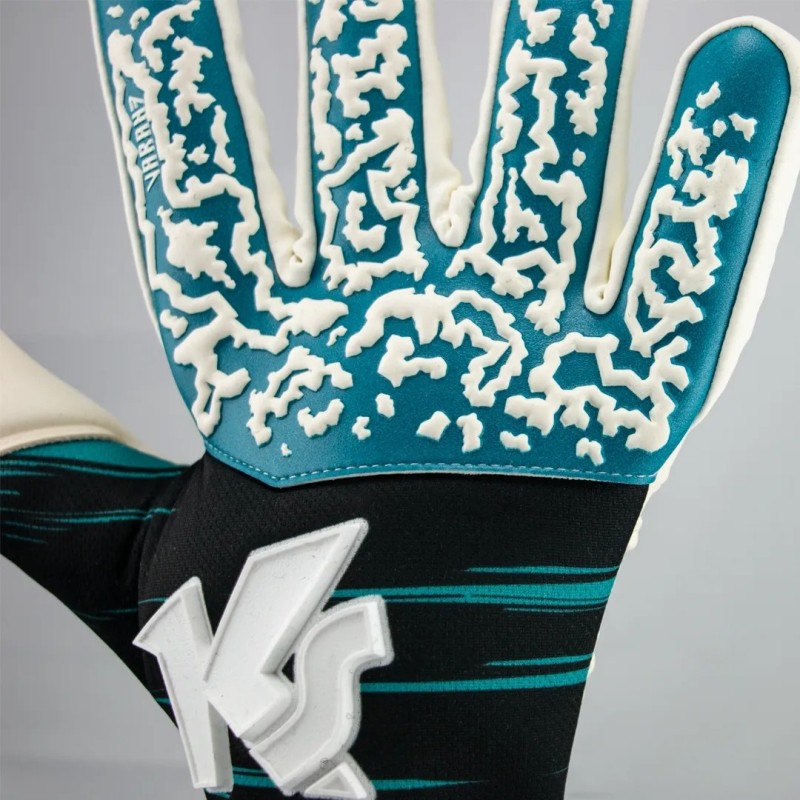 Guantes de portero negro y azul
