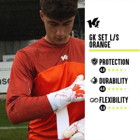 Set deportivo naranja Keepersport GK L/S