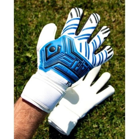 Guantes portero azul y blanco