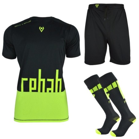 Conjunto básico negro y amarillo Rehab Set s/s