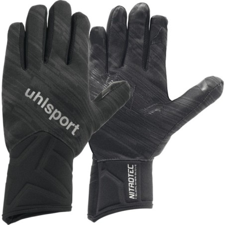 Guantes negros de portero Uhlsport Nitrotec