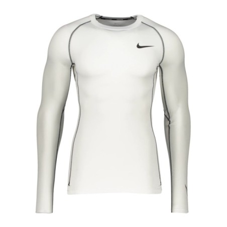 Camiseta de manga larga Nike Pro blanco