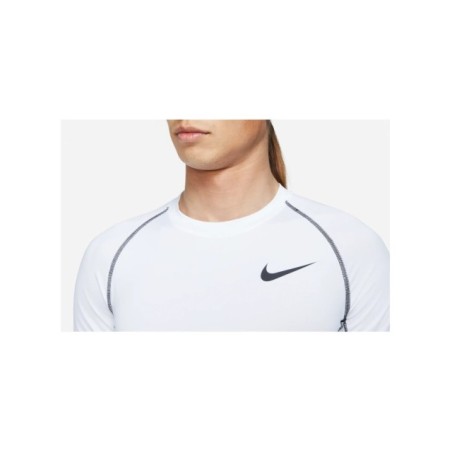 Camiseta de manga larga Nike Pro blanco